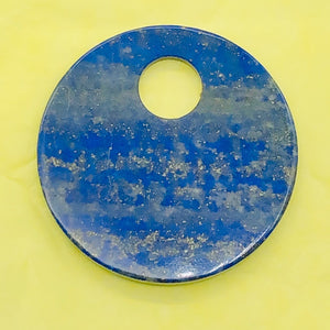 Starry Night Natural Lapis 50mm Disc Pendant Bead 9362I