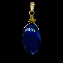 Load image into Gallery viewer, Royal AAA Lapis Lazuli 14K Gold Filled Wire Wrap Pendant! | 1 1/4&quot; Long |
