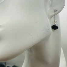 Load image into Gallery viewer, Rainbow Obsidian Round Bead and Sterling Silver Earrings

