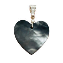 Load image into Gallery viewer, Botryoidal Goethite AAA Heart Celestial Pendant | 31x31x6mm | Black | 1 Pendant|
