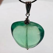 Load image into Gallery viewer, Fluorite Sterling Silver Pendant | 1 1/2&quot; Long | Blue Green | 1 Pendant |
