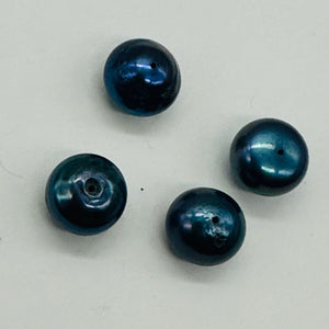 4 Radiant Cobalt Periwinkle FW Pearl (12x8.5 to 8x6.5mm) Beads 2983