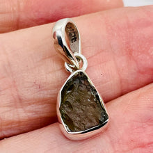 Load image into Gallery viewer, Moldavite 7.661ct Sterling Silver Triangle | 7/8&quot; Long | Green | 1 Pendant |
