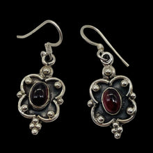 Load image into Gallery viewer, Stellar Red Garnet &amp; 925 Sterling Silver Drop/Dangle Earrings | 1 1/4&quot; Long |
