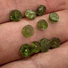 Load image into Gallery viewer, Tsavorite Garnet 6x2mm Faceted Rondelle Bead Parcel | 1&quot; Long | Green| 10 Beads|
