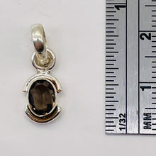 Load image into Gallery viewer, Smoky Quartz Sterling Silver Oval Pendant | 3/4&quot; Long | Smoky | 1 Pendant |
