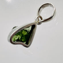 Load image into Gallery viewer, Moldavite 10.91ct Sterling Silver Free-form Pendant | 1&quot; Long | Green |
