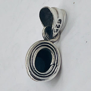 Onyx Sterling Silver Drop Pendant | 3/4" Long | Black | 1 Pendant |