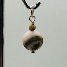 Load image into Gallery viewer, Pink Peruvian Opal Matte Finish Drop Bead Pendant | Pink | 1&quot; Long |
