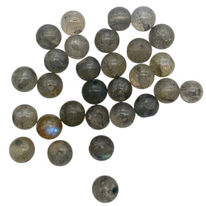 Hot!! 29 Fiery Labradorite 4.5mm Round Beads