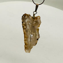 Load image into Gallery viewer, Druzy Agate Slice Designer 14kgf Pendant | 2 1/4" Long | Druzy Agate Crystal |

