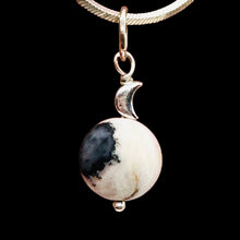 Load image into Gallery viewer, Pink Peruvian Opal Matte Finish Drop Pendant | Pink, Black | 1 1/4&quot; Long |
