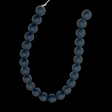 Load image into Gallery viewer, Onyx Gemstone Matte Finish Half Strand Round | 8mm | Black | 24 Bead(s)
