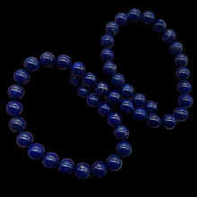 Load image into Gallery viewer, Rare Three Natural Lapis 8mm Round Beads 10265A
