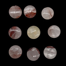 Load image into Gallery viewer, 9 Natural Quartz Orange&#39; 12x4mm Coin Beads 9337
