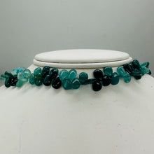 Load image into Gallery viewer, Grandidierite AAA Graduated Briolette Strand| 8&quot; Long| Aqua, Blue| 50 to 60 Bds|
