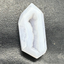 Load image into Gallery viewer, Chalcedony Druzy 32ct Designer Cut Pendant Bead| 34x16x7 | Blue|1 Pendant Bead |
