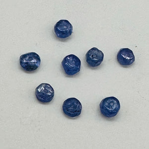 Tanzanite (approx 3cts) Rondelle Faceted Bead Parcel | 4x2mm | Blue | 8 Beads |