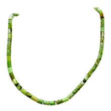 Load image into Gallery viewer, Gaspeite High Grade Tube Beads | 4x6mm | Green Brown | 2 Beads |
