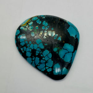 Dramatic Spiderweb Turquoise Freeform Cab | 44cts | 37x33x5mm |