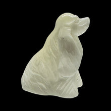Load image into Gallery viewer, Cocker Spaniel Carved Statue | 1 Figurine | | 37x30x23mm | Clear, White
