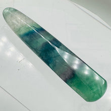 Load image into Gallery viewer, Fluorite Massage Crystal with Round Smooth End | 4x3/4"| Green, clear | 1 Wand |
