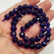 Load image into Gallery viewer, Amethyst AAA Faceted Round Bead Strand | 10mm | Purple | 40 Beads |
