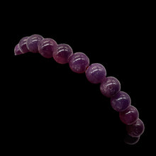 Load image into Gallery viewer, Ruby Round Bead Stretch Bracelet | 8mm | Red, Purple | 1 Bracelet |
