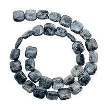 Load image into Gallery viewer, Speckle Labradorite Square Coin Bead 7.5 inch Strand 9557HS
