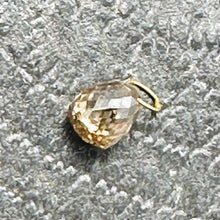 Load image into Gallery viewer, 0.5cts Champagne Diamond Briolette 18K White Gold Pendant | 5x4mm |
