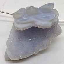 Load image into Gallery viewer, Blue Chalcedony Carved Druzy Flower Bead | 64 cts | 1 1/4" Long |
