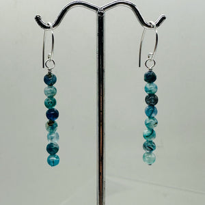 Stunning AAA Blue Kyanite Sterling Silver Earrings | 2" (Long) | Blue |