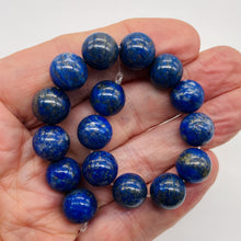 Load image into Gallery viewer, Stunning Natural Lapis 12mm Round Bead Strand 110417
