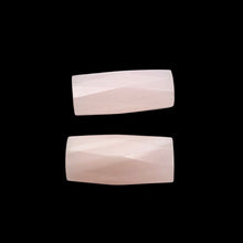 Load image into Gallery viewer, 2 Mangano Pink Calcite Faceted Tube Beads | AAA Quality | 20x10mm | 2 Beads
