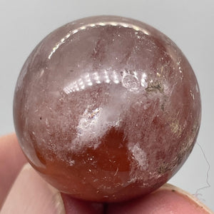 Quartz Orange 148g (.6oz) Sphere | 25mm (1") | Orange Clear| 1 Display Specimen|