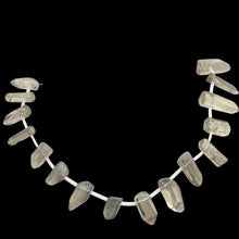 Load image into Gallery viewer, Semi-Precious Smokey Quartz, Crystal Briolette, 20x10x8-35x11x10mm, 16" strand
