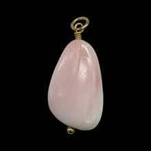 Load image into Gallery viewer, Conch Shell Pear Shaped 14K Yellow Gold Filled Pendant| 1 1/4" Long| Pink White|
