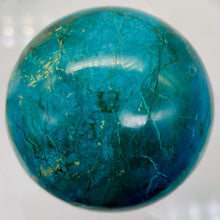 Load image into Gallery viewer, Chrysocolla Crystal 358g Sphere | 2 1/2&quot; | Blue Dark Green | 1 Collector&#39;s Item|
