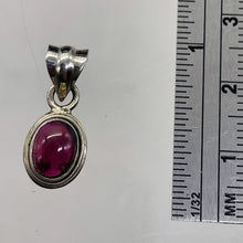 Load image into Gallery viewer, Garnet Sterling Silver Drop Pendant | 3/4&quot; Long | Red | 1 Pendant |
