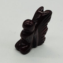 Load image into Gallery viewer, 2 Brecciated Jasper Pixie Fairy Animal Beads | 21x16x7mm | Red
