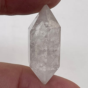 Quartz Shaman Double Terminated 27cts Cut Crystal | 30x12mm | Clear|