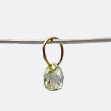 Load image into Gallery viewer, 0.22cts Natural Canary 3x3x2mm Diamond &amp; 18K Gold Pendant 8798F
