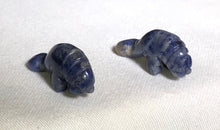 Load image into Gallery viewer, Grace Blue/White Sodalite Manatee Animal Beads
