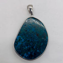 Load image into Gallery viewer, Chrysocolla Sterling Silver Oval Pendant | 2&quot; Long | Blue, Green | 1 Pendant |
