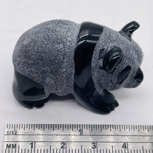 Walking Koala Panda Bear | 1 Figurine | | 43x28x23mm | Black, GRAY