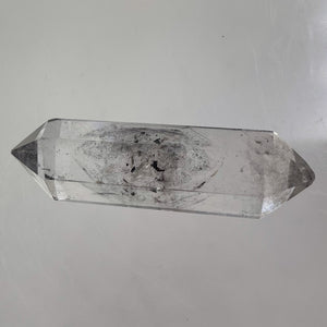 Quartz Shaman Double Terminated 41cts Crystal Point | 42x10mm | Clear, Included|