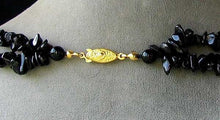 Load image into Gallery viewer, Designer Natural Onyx Necklace 30" 14K Gold Filled Clasp Handmade USA
