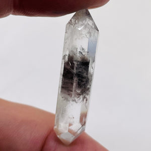 Quartz Shaman Double Terminated 22cts Crystal Point | 38x9mm | Clear, Included |