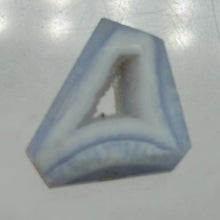 Load image into Gallery viewer, Chalcedony Druzy 29ct Designer Cut Pendant Bead| 27x21x7mm| Blue|1 Pendant Bead|
