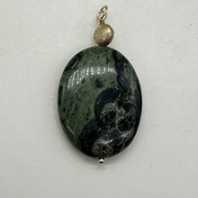 Load image into Gallery viewer, Exotic Kambaba Jasper Oval 14K Gold Filled Pendant | 2&quot; Long | 1 Pendant |
